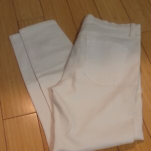 J Brand Ivory Denim Pants